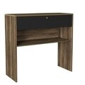 Consola Luis, Talon, 90 x 35.5 x 90 cm, walnut/negru