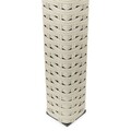 Horeca Asztal, L.160 l.90 H.74 cm, alumínum, természetes