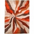 Szőnyeg Infinite Splinter Orange, Flair Szőnyegek, 80 x 150 cm, 100% poliészter, narancs / bézs