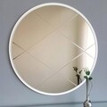 Oglinda decorativa A702, Neostill, 60 cm, argintiu
