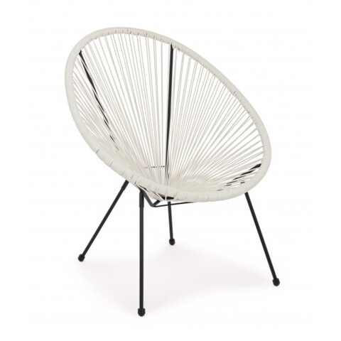 Kerti szék, Parker, Bizzotto, 72x78x89 cm, acél / szintetikus szálak