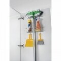 Függesztett támogatása Broomy tisztító tárgyak, METALTEX, 30x12x46 cm, fém / Polytherm bevonat, ezüst