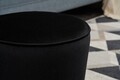 Nappali szék puff, Balcab Home, 38x38x40 cm, fa, fekete