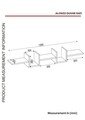 Raft pentru perete Alonza, Woody Fashion, 130x19.5x20 cm, alb