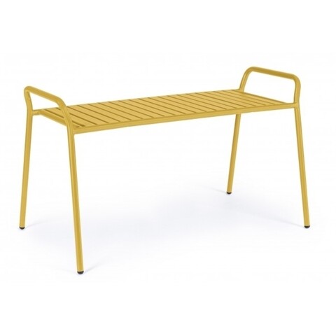 Dalya Kerti pad, Bizzotto, 88x35x51 cm, acél, ekrü, matt felület