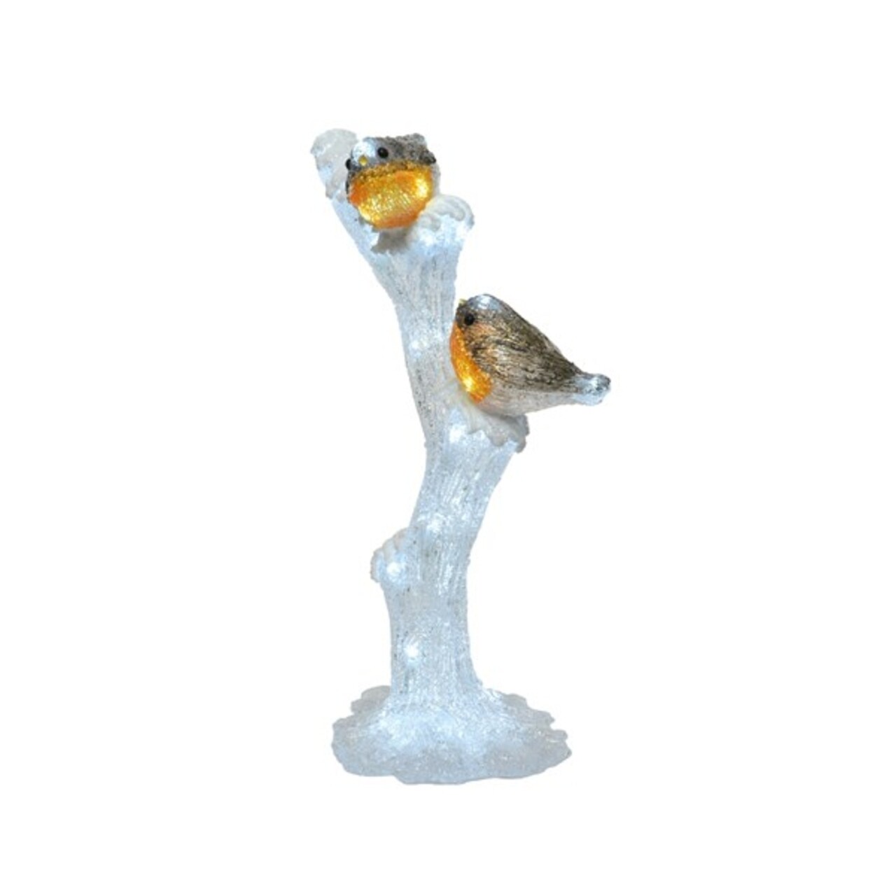 Decoratiune luminoasa pentru exterior Birds tree, Lumineo, 30 LED-uri, 25x17x43 cm, multicolor