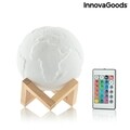 RGB LED Lámpa, újratölthető Planeta Pamant Worldy InnovaGoods