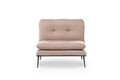 Martin Solo Kihúzható fotel, Futon,130x90 cm, fém, világosbarna