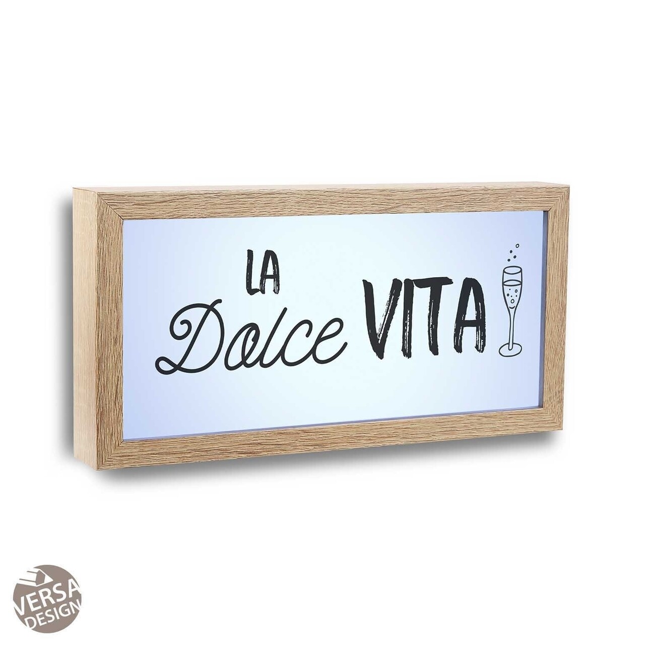 Világító dekoráció La Dolce Vita, Versa, 30x15 cm, MDF