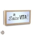 Világító dekoráció La Dolce Vita, Versa, 30x15 cm, MDF