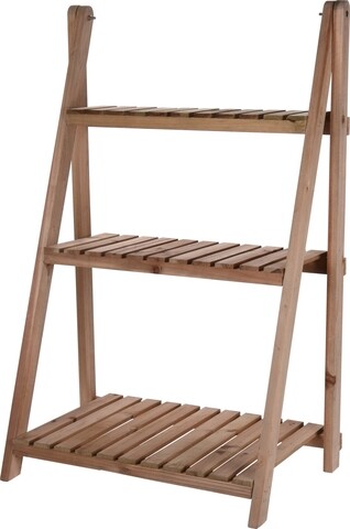Virágállvány, 3 szint, 68x38x96 cm, lucfenyő