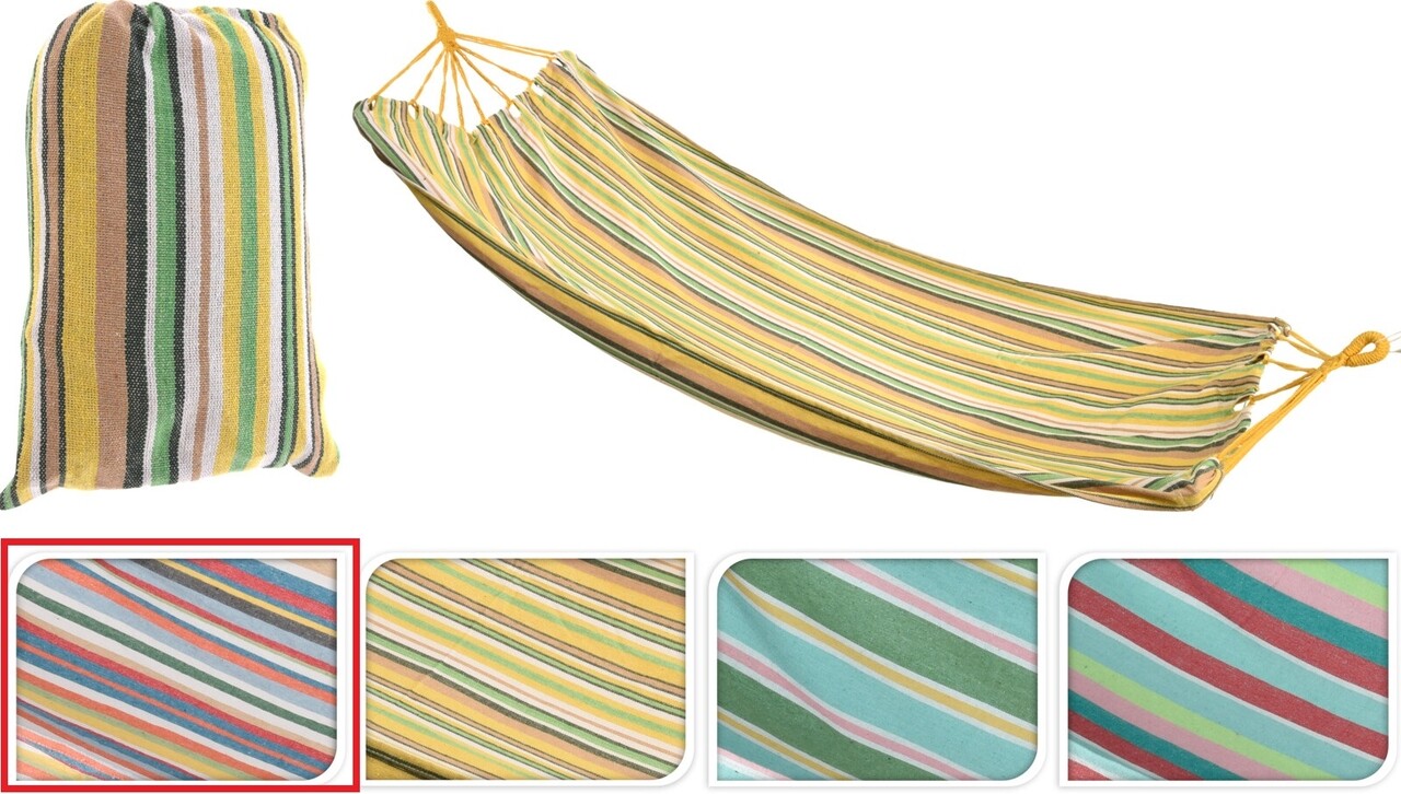 Stripe Függőágy, 200x100 cm, polipamut, színes