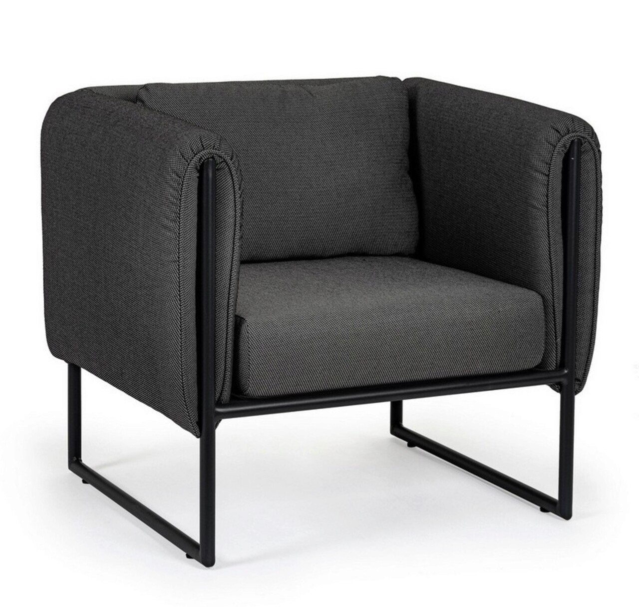 Pixel Kerti/terasz fotel, Bizzotto, 76 x 74 x 72 cm, alumínium/olefin szövés, szénacél