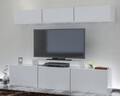 Line TV Komód polccal, Decorotika, 180x37.4x40 cm, fehér