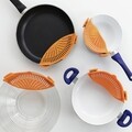 InnovaGoods Levehető szűrő tésztáknak, 22 x 6 x 8 cm, szilikon, narancssárga
