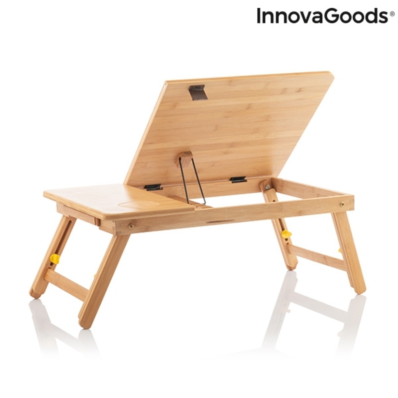 Lapwood InnovaGoods Bambusz összecsukható Asztal, 53,5x4,5x34 Cm