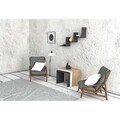Mist Fali polc, Puqa Design, 90x19,6x60 cm, antracit szürke