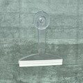 Alap fürdőszobai gumibetét, iDesign, 20,3x1,6x20,3 cm, tapadókorongokkal