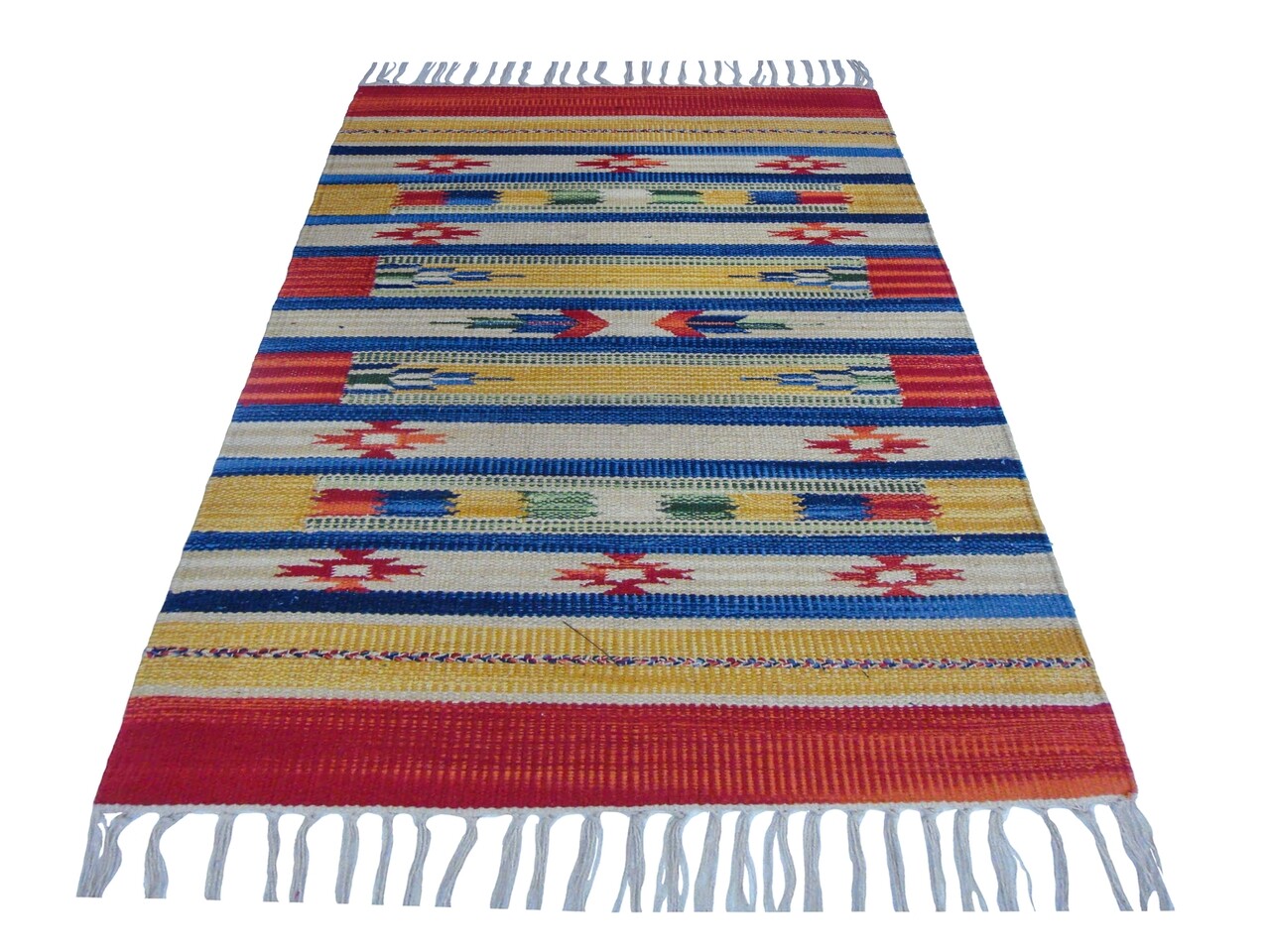 Kilim Szőnyeg, Country 17, Baketo, 100% Pamut, Kézzel Megmunkált, 60x90 Cm