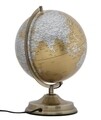 Globe Orange Fénydekoráció, Mauro Ferretti, Ø25x34 cm,  1 x 40W, aranyszín/ezüstszín