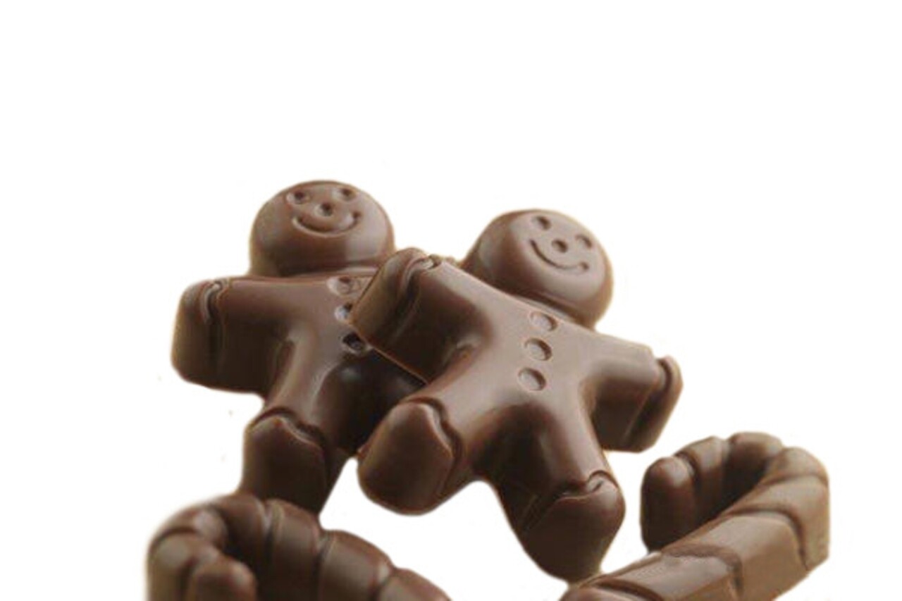 Gyömbéres Szilikon Sütőforma, Silikomart Easy Choco, 12 Forma, 4,3 X 3,5 Cm