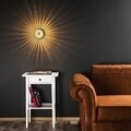Lion Fali lámpa, Maison In Design, Ø56 cm, 1 x E27, 100W, fekete