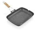 Grill serpenyő levehető fogantyúval, Cooking by Heinner, 35 x 25 x 4,5 cm, öntött alumínium tapadásmentes bevonattal