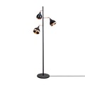 Yildo - 7021 Állólámpa, Opviq, 52 x 163 cm, 3 x E27, 40W, fekete/rézszín