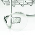 Függesztett rendszerező Metalo zuhanykabinhoz, iDesign, 27x21x58 cm, acél
