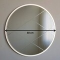 Oglinda decorativa A701, Neostill, 60 cm, argintiu