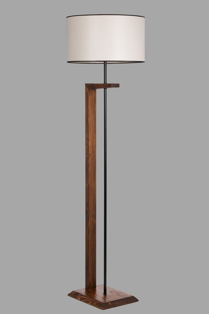 Lámpa, Luin, 8276-4, E27, 60 W, Fém / Fa / Textil