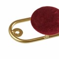 Modern Fogas tükörrel, Versa, 73x15 cm, 4 akasztóval, fém