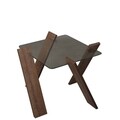Roman Mini Dohányzóasztal, Comforty, 57x57x41 cm, sötét tölgyszín