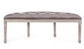 Tilde Pad, Bizzotto, 125x42x48 cm, bársony, grézs