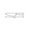 Home Profi szakács kés, Tescoma, 17 cm, rozsdamentes acél / műanyag, fekete