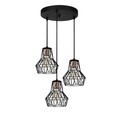 Tortum N-1058 Csillár, Noor, 45 x 116 cm, 3 x E27, 100W, fekete