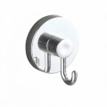 WENKO Vacuum-Loc® 2 db Fürdőszobai fogas, fúrás és csavarozás nélkül, 5 x 6 x 6.7 cm, ABS, ezüstszín