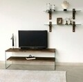Neostill TV Komód fali polcokkal TV105, 120 x 45 cm/85 x 25 cm, mogyorószín