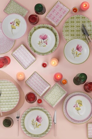 Kutahya Porselen 18 darabos Étkészlet, ZG18Y660011781, porcelán