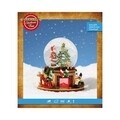 Fényes dekoráció Snowglobe kandallóval, Lumineo, 19x19x22 cm, többszínű