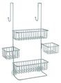 Függesztett rendszerező Metalo zuhanykabinhoz, iDesign, 27x21x58 cm, acél