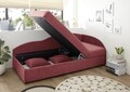 Ágy típusú kanapé, Laura Berry, 75 x 95 x 201 cm, PAL / fém / műanyag / poliészter