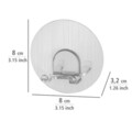 Öntapadó borotvatartó, Weko, Static-Loc® Duo Osimo, 8 x 3,2 x 8 cm, műanyag