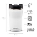 Termos inox Cafe Thermavac, 250 ml, Snowflake White - Aladdin