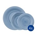 12 részes asztali készlet, Like Villeroy & Boch, Color Loop Horizon, prémium porcelán, kék