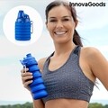Bentle InnovaGoods összecsukható szilikon palack, Ø 7x13-23 cm, 500 ml