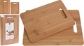 2 db Bambusz vágódeszka, 28x20x1 cm / 33x23,7x1 cm, bambusz