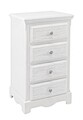 Comoda Blanc, Bizzotto, 40 x 30 x 76 cm, MDF