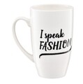Csésze Fashion, Ambition, 400 ml, porcelán, piros