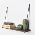 Evila Originals Fali polc, 60x13 cm, bézs/fekete